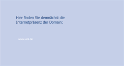 Desktop Screenshot of onl.de